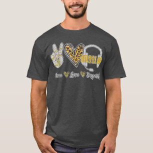 Camiseta Peace ama 911 Dispatcher Cute Dispatcher Gifts