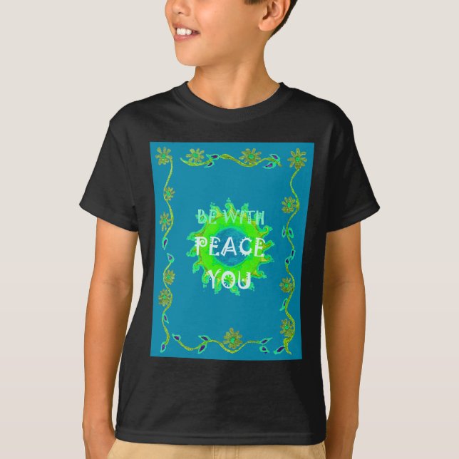 Camiseta Peace Be with You Art Impressão (Frente)