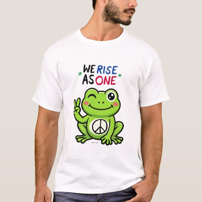 CAMISETA PEACE FROG - WE RISE AS ONE SHIRT (Frente)
