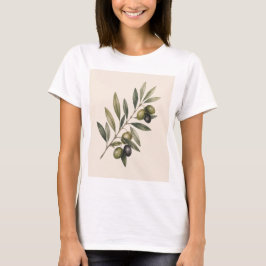 Camiseta Peace Grows Here | Vintage Olive Branch Botanical 