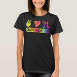 Camiseta Peace Heart Pi Day Tie Dye Mathematics Mat<br><div class="desc">Peace Heart Pi Day Tie Dye Matemática Professora de Ciência da Matemática</div>