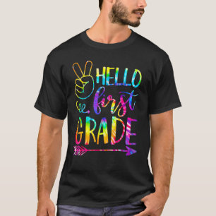 Camiseta Peace Hello 1rua 1º Ano De Volta Para O Corante Da