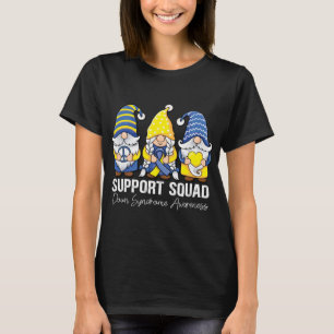Camiseta Peace hope Love gnomos apoiam Down Syndrome Aware