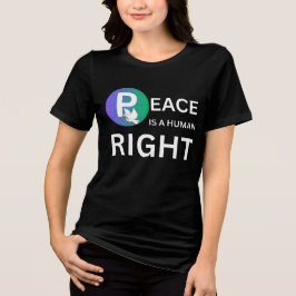 Camiseta Peace Is a Human Right | Dove and Earth Symbol