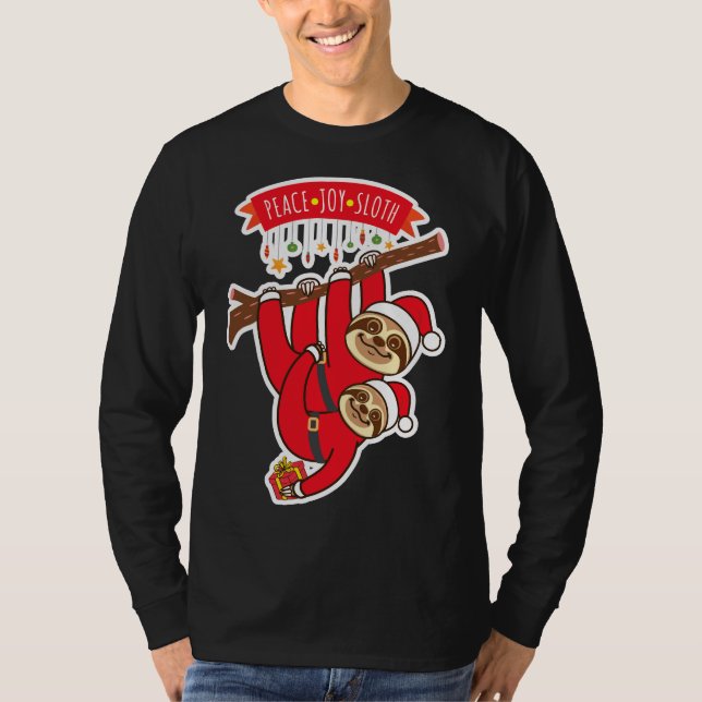 Camiseta Peace Joy Sloth (Frente)