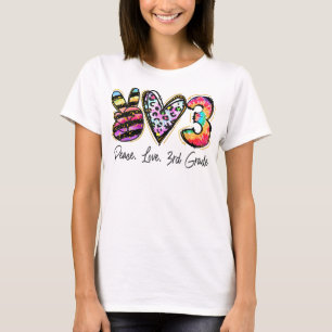 Camiseta Peace Love 3º Formando da 3ª Equipe de Professores