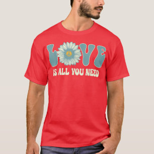 Camiseta Peace Love 60s 70s Tie Dye Hippie Halloween Costu