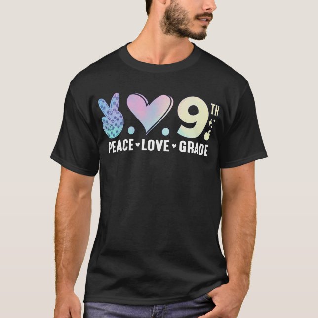 Camiseta Peace Love 9º Ano De Volta À Engraçada Escola (Frente)