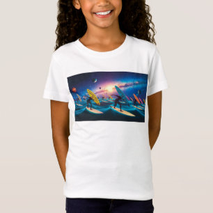 Camiseta Peace, Love and Good Waves -BD