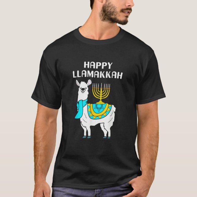 Camiseta Peace Love and Miracles Happy Hanukkah Pjs Family  (Frente)
