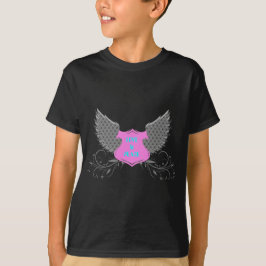 Camiseta Peace Love Angel Wings Design