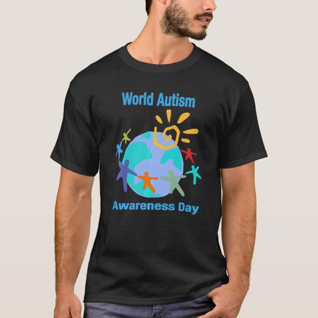 Camiseta Peace Love Autism Awareness Month For Support Asd (Frente)