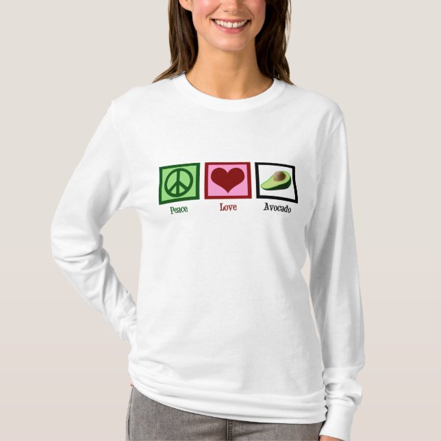 Camiseta Peace Love Avocados (Frente)