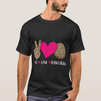 Camiseta Peace Love Basball - Hoops de treinadores de jogos