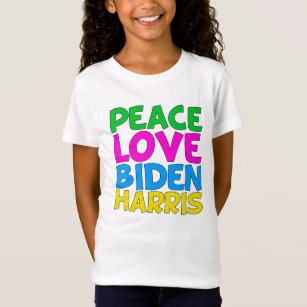 Camiseta Peace Love Biden Harris Cute 2024 Election