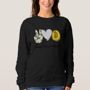 Camiseta Peace Love Bitmoney - Sinal de Paz - Símbolo de Mã
