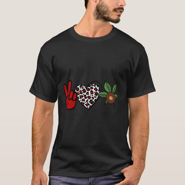 Camiseta Peace Love Buckeye (Frente)