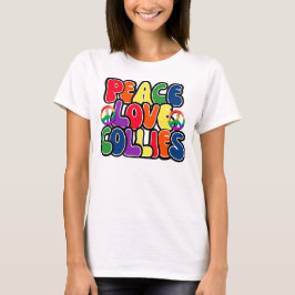 Camiseta Peace Love Collies