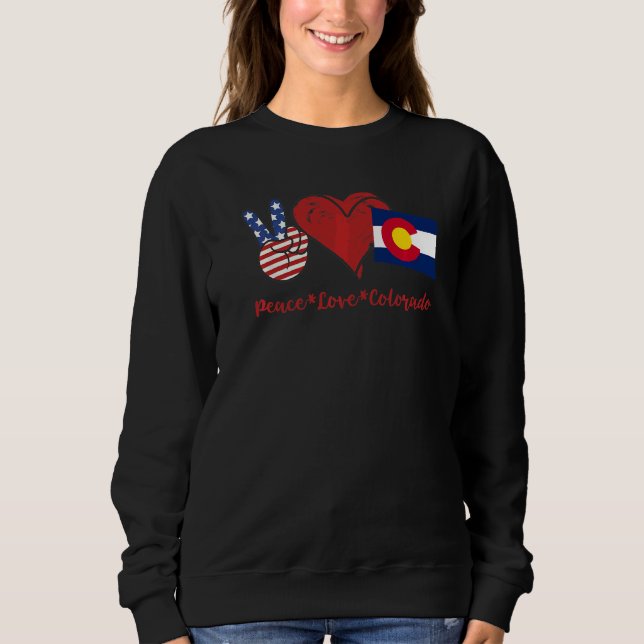 Camiseta Peace Love Colorado (Frente)