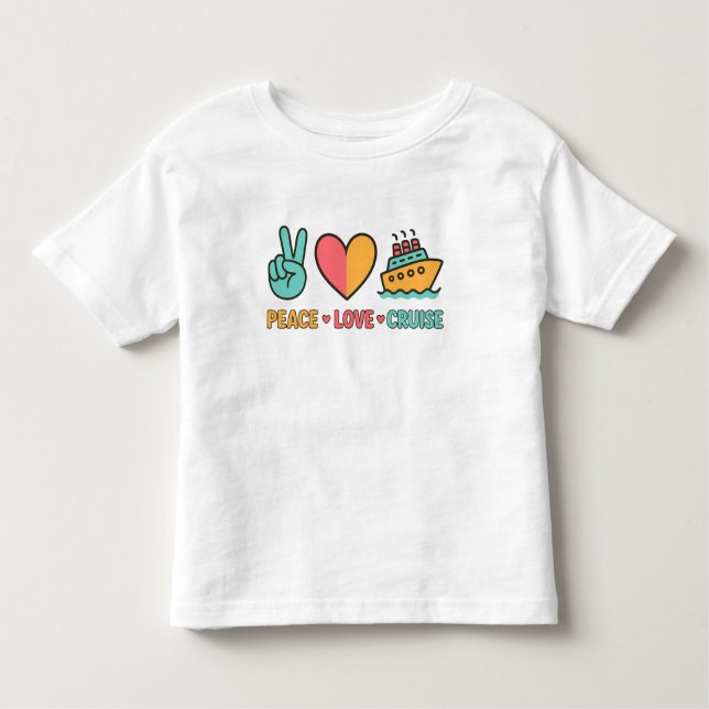 Camiseta Peace Love Cruise Vacing (Frente)