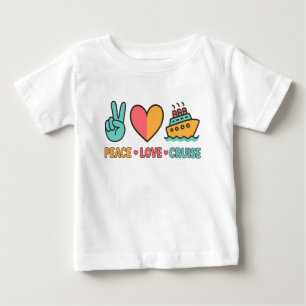 Camiseta Peace Love Cruise Vacing