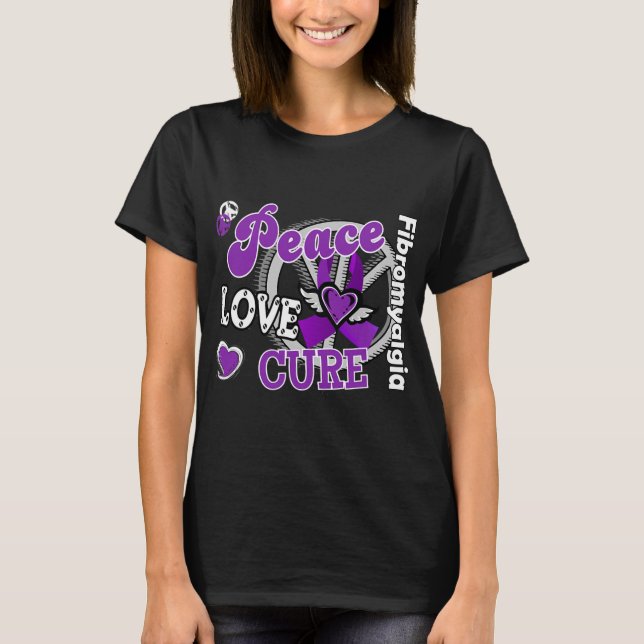 Camiseta Peace Love Cure (Frente)