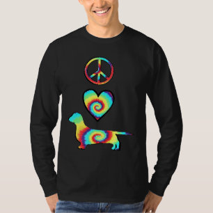 Camiseta Peace Love Dachshances
