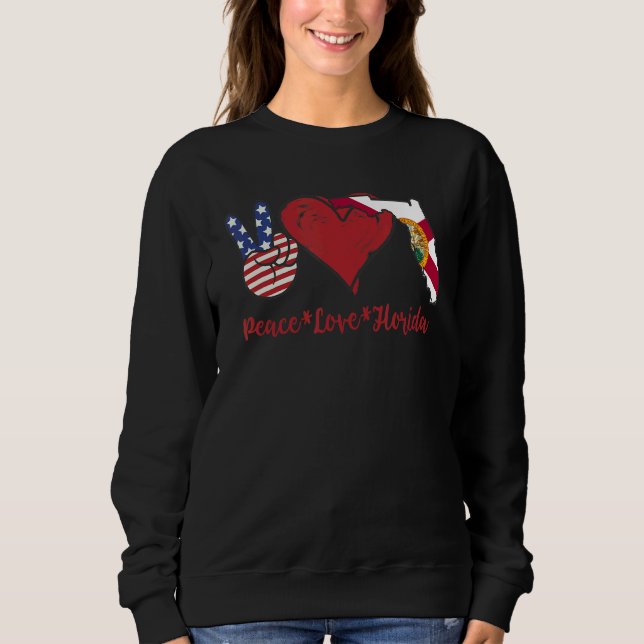 Camiseta Peace Love Florida (Frente)