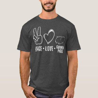 Camiseta Peace Love Guiné Pigs4302