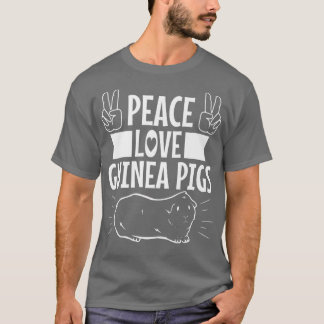 Camiseta Peace love guinea pigs 70