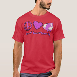 Camiseta Peace Love Guinea Pigs Cute Guinea Pig Funny Anima