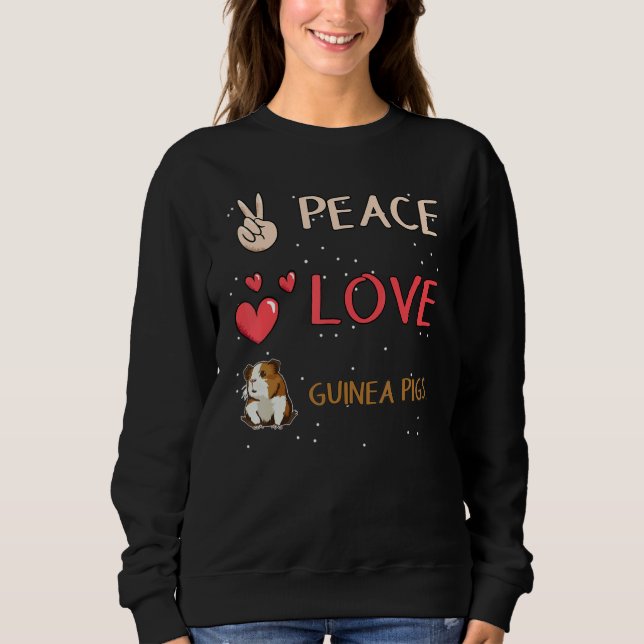 Camiseta Peace love guinea pigs for Guinea Pigs  1 (Frente)