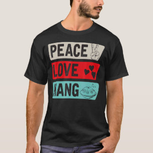 Camiseta Peace Love Hang Musical Instruments Handpan Music 