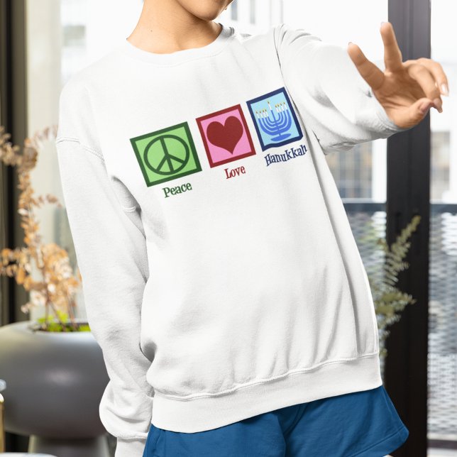 Camiseta Peace Love Hanukkah Women's (Criador carregado)