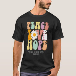 Camiseta Peace Love Hope Tubersis Complex TSC Awa