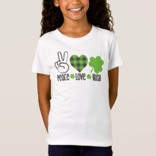 Camiseta Peace Love Irish-60682