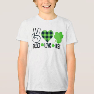 Camiseta Peace Love Irish-60682