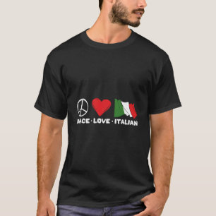 Camiseta Peace Love Italiano