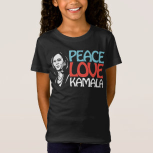 Camiseta Peace Love Kamala Harris 2020