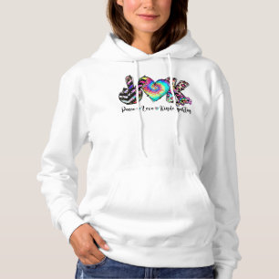 Camiseta Peace Love Kindergarten Professor Kinder Tea