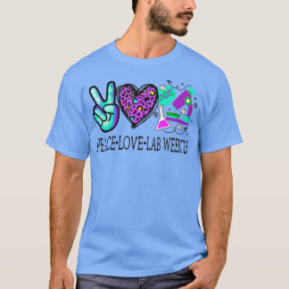 Camiseta Peace Love Lab Week 2023 Medical Laboratory echnol