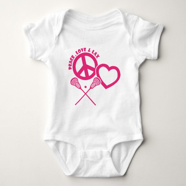 CAMISETA PEACE-LOVE-LAX (Frente)