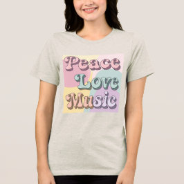Camiseta Peace Love Music's