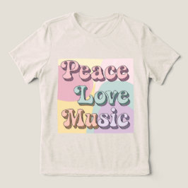 Camiseta Peace Love Music's