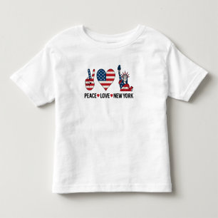 Camiseta Peace Love New York