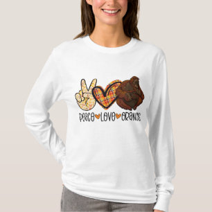 Camiseta Peace Love Orangutan Mãe Com Amor De Bebê
