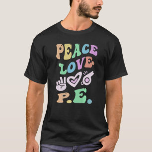 Camiseta PEACE LOVE P E Escola Superior de Groovy