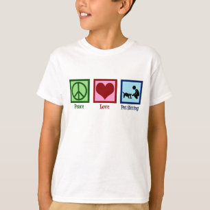 Camiseta Peace Love Pet Sitting Dog Walking Service