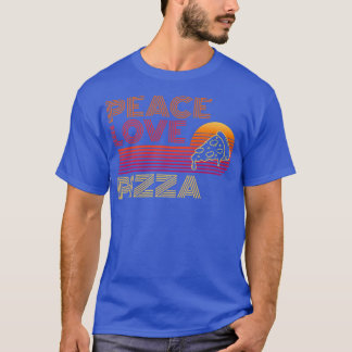 Camiseta Peace Love Pizza Amantes I Love Pizza 368