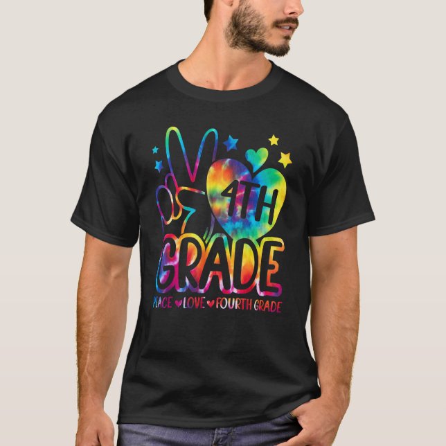 Camiseta Peace Love Quarto Grau De Volta À Equipe Da Escola (Frente)